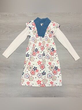 Tea Collection Kimono Long Sleeve Floral Dress Girls Size 7